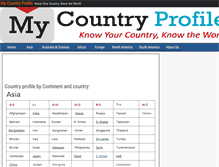 Tablet Screenshot of mycountryprofile.com